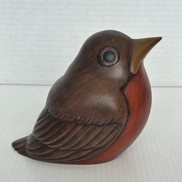 Vintage  ROBIN BIRD Marked/Signed ME Matte Ceramic - Picture 3 of 11